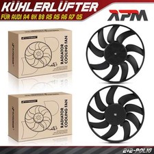 2X Fan Engine Cooling Fan 382/338Mm For Audi A4 8K B8 A6 4G A5 A7 Q5