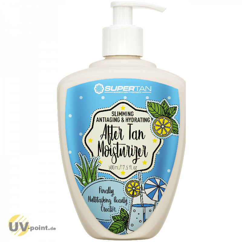 Loción cosmética SuperTan DESPUÉS DEL BRONCEADO 3 en 1 HIDRATANTE 500 ml después del sol solarium