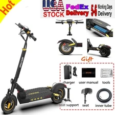 Electric Scooter 48v 800W For Adults 10"Off Road Fat Tires Fast Speed -Gold