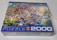 Puzzle Unicorn Fantasy 2000 Pc Jigsaw Eurographics New 39.25" X 26.6" USA made