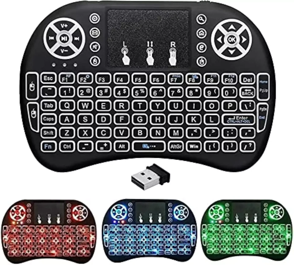 Mini Portable Wireless Keyboard Touchpad USB for Android Smart TV Box PC Laptop - Image 2 of 4