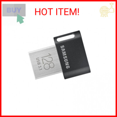 SAMSUNG FIT Plus 3.1 USB Flash Drive, 128GB, 400MB/s, Plug In and Stay, Storage 