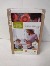 Infantino Simple Squeeze Fresh On The Go Snacks Baby Food Kit + 10 Pouches