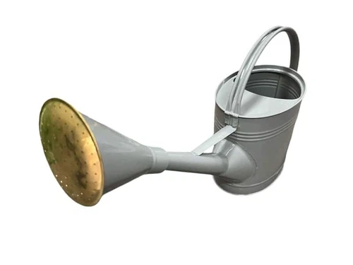 9 L Heavy Duty Painted Galvanized Watering Can Grey Color-Brand New - Picture 1 of 4
