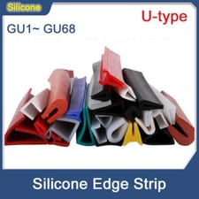 U-type Silicone Edge Strip Glass Fish Aquarium Edge Seal Strip Anti-collision