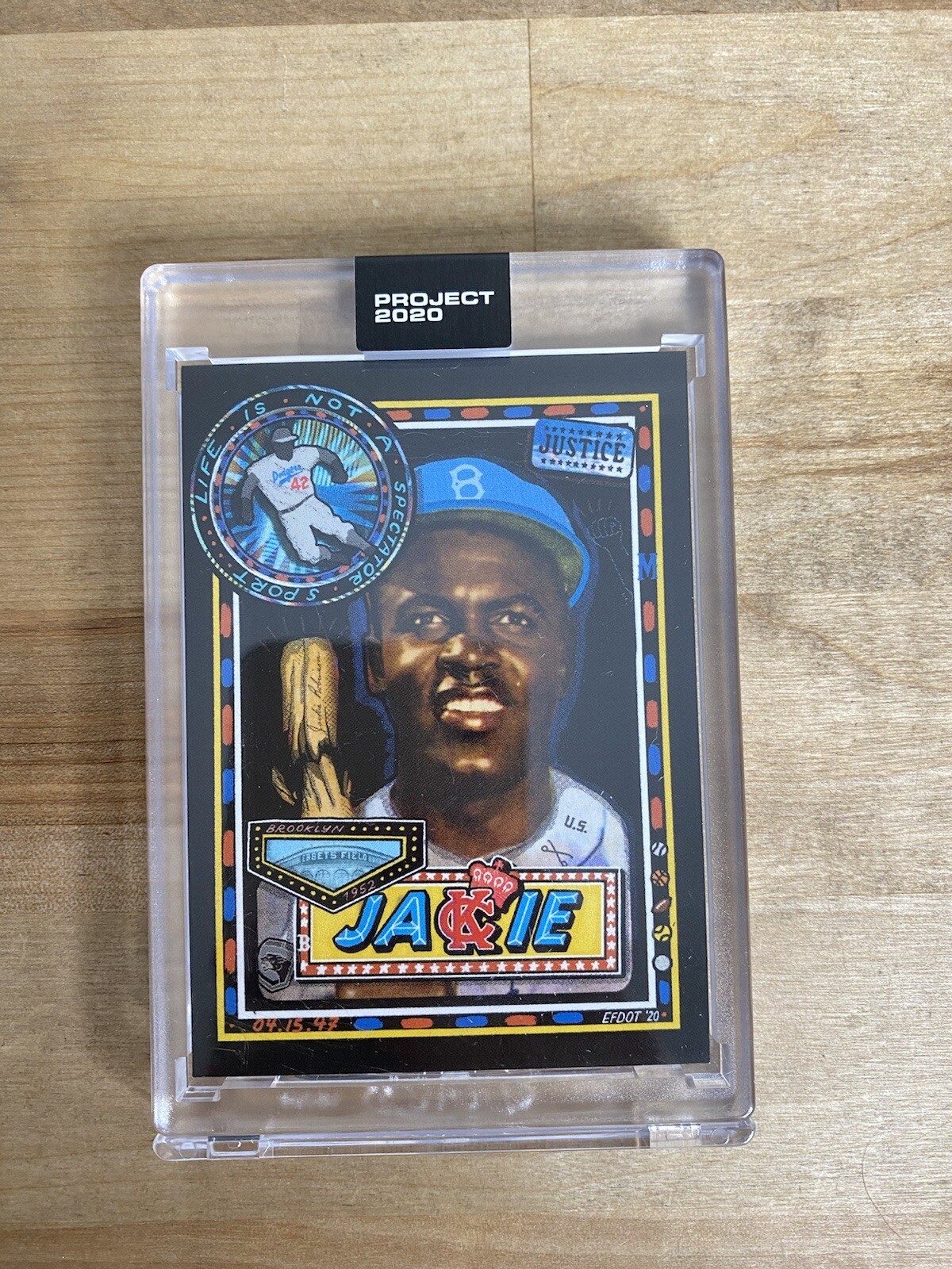 JACKIE ROBINSON Topps Project 2020 114 1952 312 RC EFDOT VN14 HOF MINT