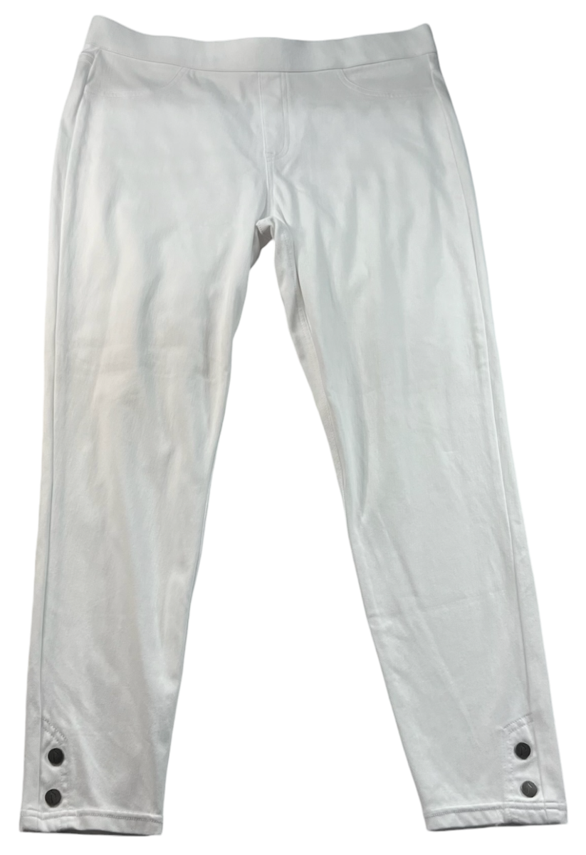 Simply Vera Vera Wang Pull On Pants Womens Size Large White