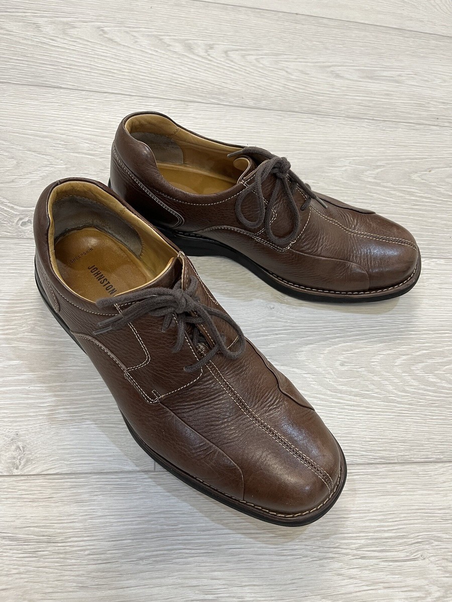 JOHNSTON & MURPHY Sheep Skin Leather Dress Shoes Made In 
