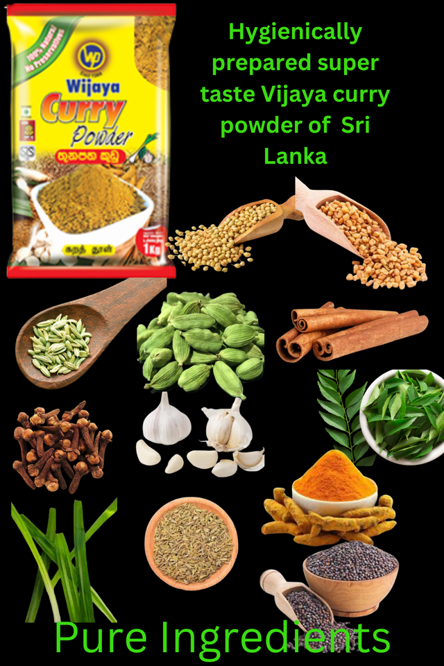 Vijaya Sri Lanka Curry Powder 450Gm Aromatic and Spicy dried curry