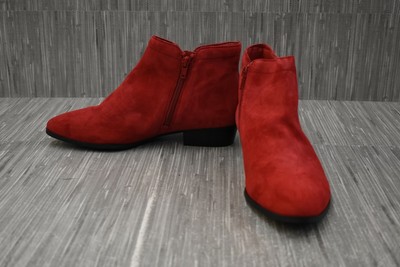 naturalizer blair booties red
