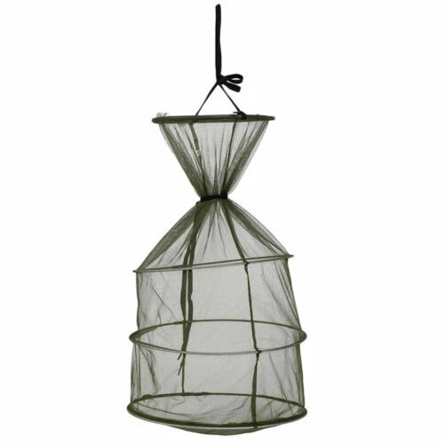 Tête D'Épuisette Pliable 40 Cm – Filet En Acier Inoxydable à Trois Couches, Séchage Rapide, Vis 8 Mm Universelle – Pour Pêche En Mer, Rivière, Lac, Bateau