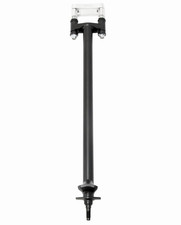 Vástago de dirección TRX 450R +1" negro cromo 1 1/8 barra abrazadera plata 703 S