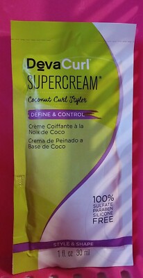 Devacurl supercream coconut curl styler 1 oz Pouch 