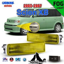 For 03-06 Scion xB Fog Lights Yellow Lens Driving Lamps Replacement w/Switch Set