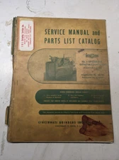 CINCINNATI SERVICE MANUAL PART LIST CATALOG #2 EA OM CENTERLESS GRINDING 2M-OR