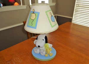 Lambs Ivy Peek A Boo Snoopy Baby Nursery Decor Lamp Ebay