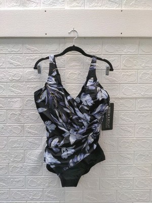 New Miraclesuit Cup Oceanus One Piece In Fiore Di Luna Sz 14