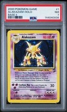 2000 POKEMON GAME BASE II #1 ALAKAZAM-HOLO PSA 7