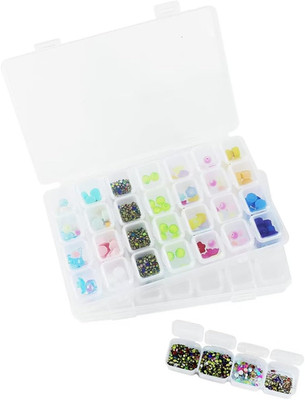 2PCS 28 Grids Diamond Painting Bead Storage Containers, Painting Storage Contain
