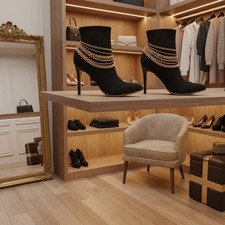 Women Gold Metal Chain Boot Bracelet Western Charm Jewelry Multi Strands SET