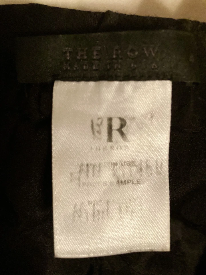 Брюки женские The Row «Sanderson» черные шелковые с цветочным принтом размер 4 - Изображение 4 из 4