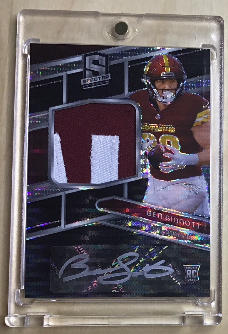 2024 Spectra Prizm Pulsar Rookie Patch Auto RPA Ben Sinnott #237 Silver Ink /10