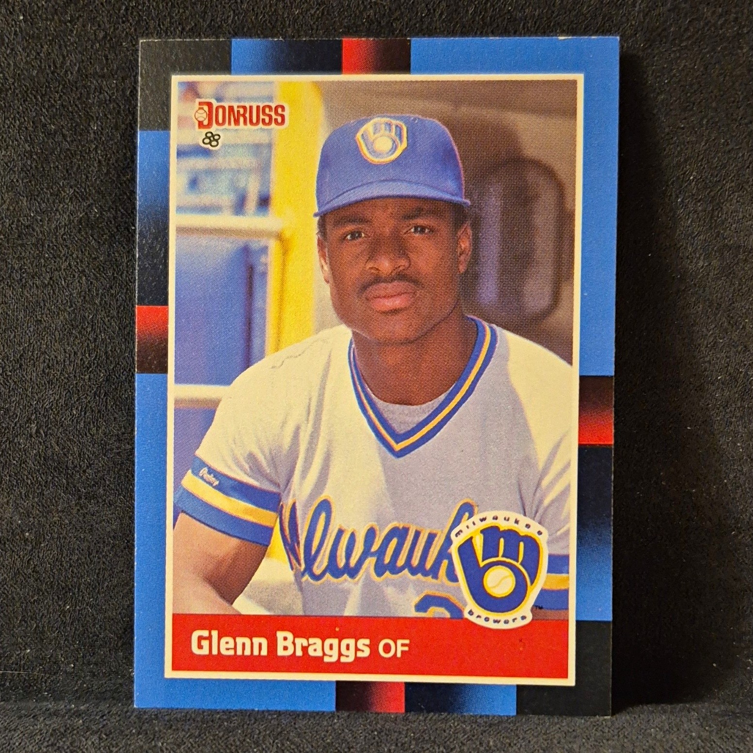 Donruss 1988 Glenn Braggs Milwaukee Brewers Baseball Card No.240