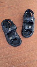 Chanel Dad Sandals In Black Size 37