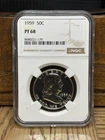 1959 Proof Franklin Silver Half Dollar NGC PF68