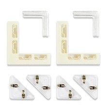 8PCS Photo Backdrop Board Bracket Set, 3 Types, L, Triangle, Clips, Holder