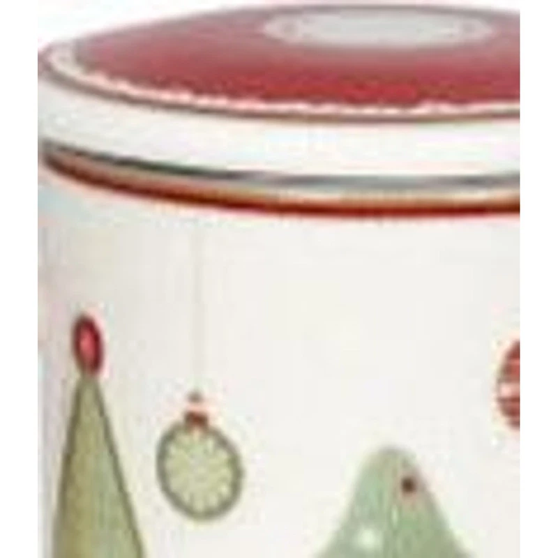 Mug Natale con Tappo e Filtro BRANDANI Villaggio in Festa Bianco Porcellana, fotografia 8 di 9