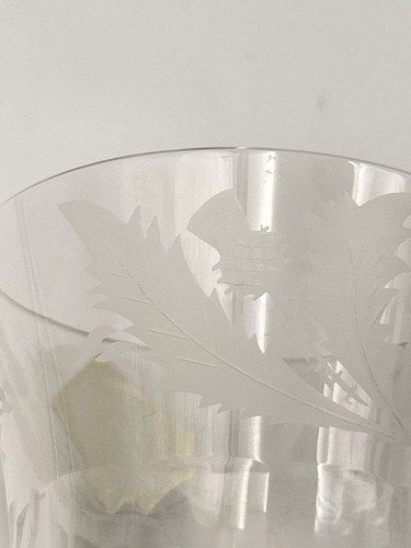 Edinburgh Crystal Thistle Old Fashioned Glass Single Made in Scotland 3.1” 150ml - Picture 7 of 12