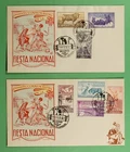 DR WHO 1960 SPAIN 2 FDC NATIONAL FESTIVAL BULL FIGHTING R79610