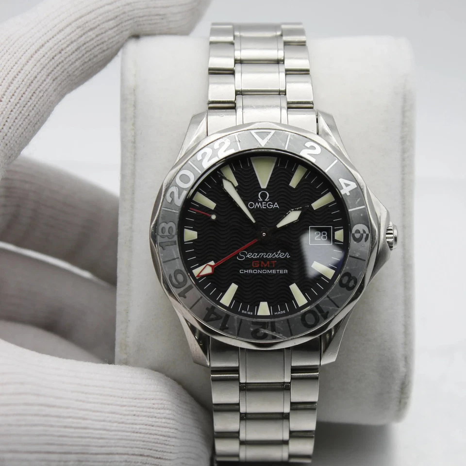 Reloj Omega Seamaster GMT 50 aniversario acero esfera negra para hombre 2234.50.00 Foto 2 de 4