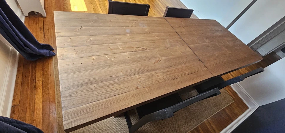 Mesa de madera recuperada Pottery Barn North Foto 4 de 4