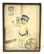 Antique US Uncle Sam Opportunity Framed Print