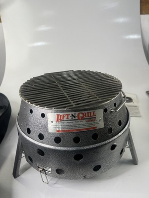 CAMP CHEF Lift N Grill Charcoal Fuel Collapsible Volcano BBQ Stove Camping w Bag