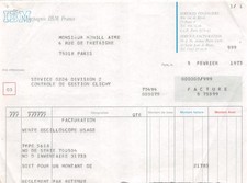 1973 COMPAGNIE IBM FRANCE A PARIS - M. MONILLAIME A PARIS