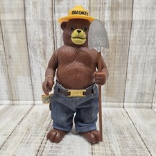 Smokey The Bear No. 2275 With Shovel Plastic Figure 1970's R. Dakin VTG Rare HTF