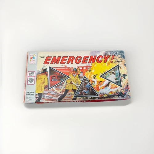 Vintage The Emergency! Board Game Milton Bradley 1960s Complete Fire Police
