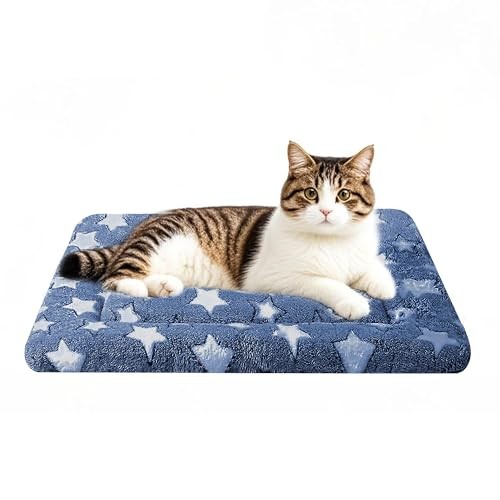 Soft Reversible Dog Bed Mat for Small Dogs & Cats, Machine Washable Comfort