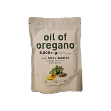 🔥NEW Micro Ingredients 300 Softgels Oil Of Oregano, 6000mg Black Seed Oil