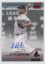 2022 Topps Stadium Club Auto Red Foil 15/50 Kutter Crawford #SCBA-KCR Auto 2x4