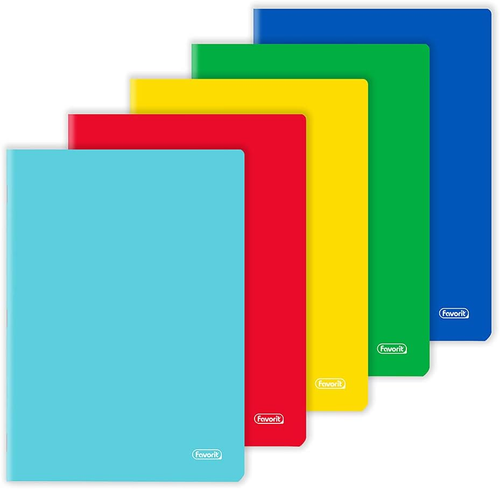 Quaderni A4, Copertina Monocolore, Rigatura Quadretti 5Mm, Carta 80G/Mq, Pacco D - Foto 11 di 12
