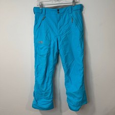 The North Face Girls Kids Snow Pants HyVent Waterproof Blue Mountain Cargo XL
