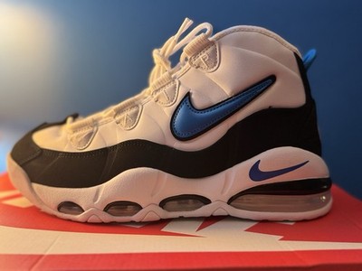 Nike Air Uptempo White/Black/Blue High Top Sneaker Men's Basketball Casual