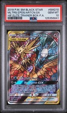 PSA 10 MOLTRES & ZAPDOS & ARTICUNO GX TAG TEAM SM210 - PROMO POKEMON KARTE