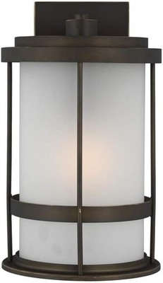 Generation Lighting Wilburn 1-Light Antique Bronze Outdoor Wall Lantern