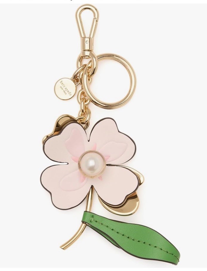 Kate Spade Fresh Picks Flower Embellishment Keychain Key Fob | eBay