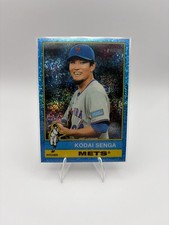 2025 Topps Heritage High Number - Kodai Senga #708 Chrome Light Blue Sparkle